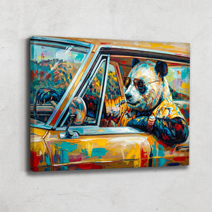 Tableau Panda Coloré