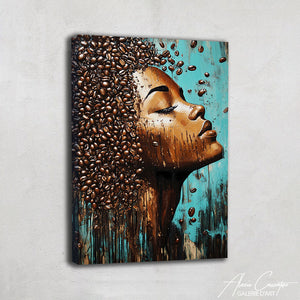 TABLEAU FEMME AFRICAINE PROFIL Alessio Cacciatore