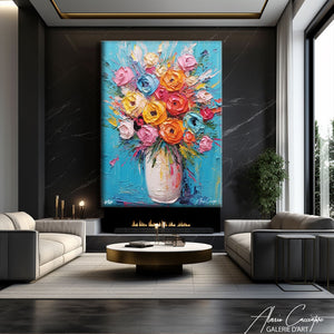 tableau mural pivoine