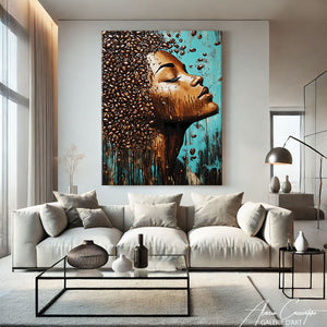 Tableau Femme Africaine de Profil