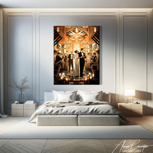 tableau peinture art deco
