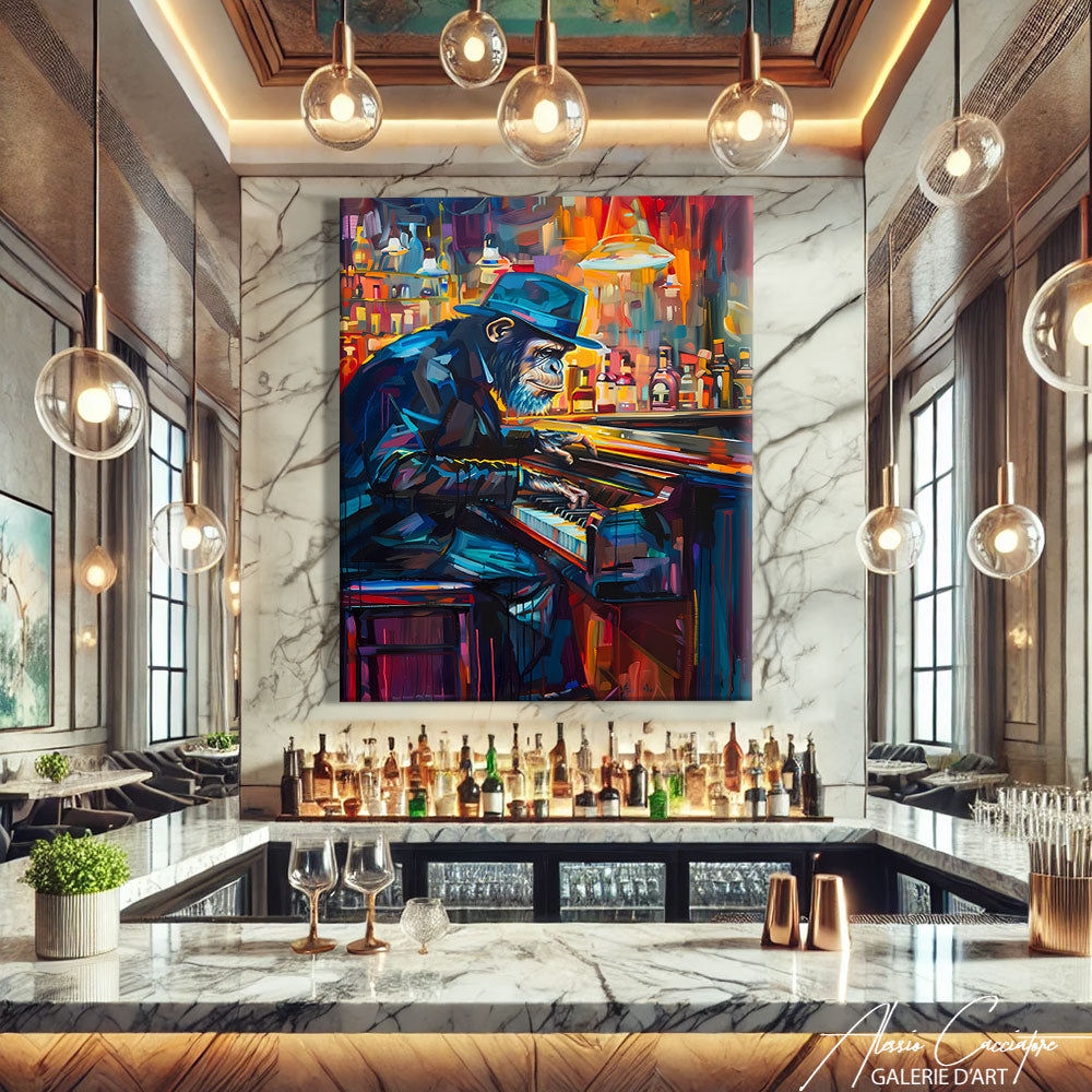 Singe Peinture Couleur