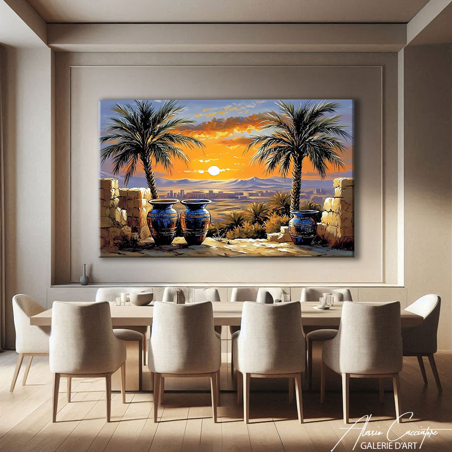 Tableau Coucher De Soleil – mise en situation