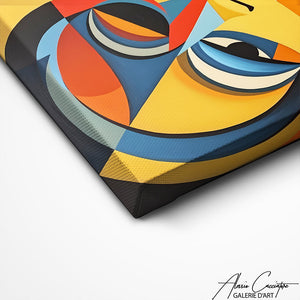 TABLEAU ABSTRAIT VISAGE FEMME Alessio Cacciatore
