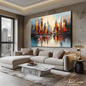 tableau représentant new york