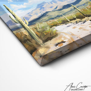 TABLEAU PEINTURE PAYSAGE MONTAGNE Alessio Cacciatore