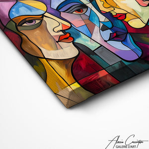 TABLEAU CUBISME PORTRAIT Alessio Cacciatore
