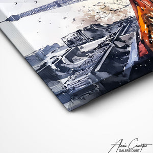 TABLEAU PARIS ABSTRAIT AlessioCacciatore