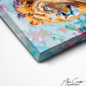 TABLEAU LION COULEUR Alessio Cacciatore