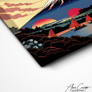 TABLEAU JAPONAIS MONT FUJI Alessio Cacciatore