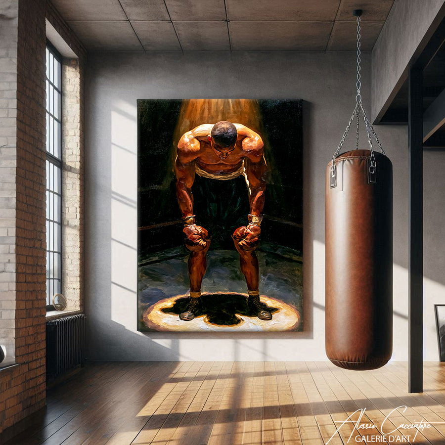 Affiche Boxer – mise en situation