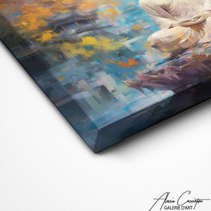TABLEAU BOUDDHA BLANC Alessio Cacciatore