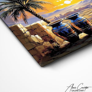 TABLEAU COUCHER DE SOLEIL PAYSAGE AlessioCacciatore