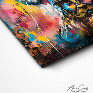 TABLEAU TRIPTYQUE GRAFFITI Alessio Cacciatore