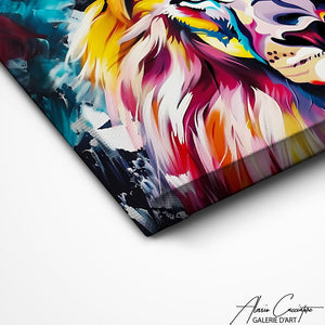 TABLEAU TRIPTYQUE LION Alessio Cacciatore