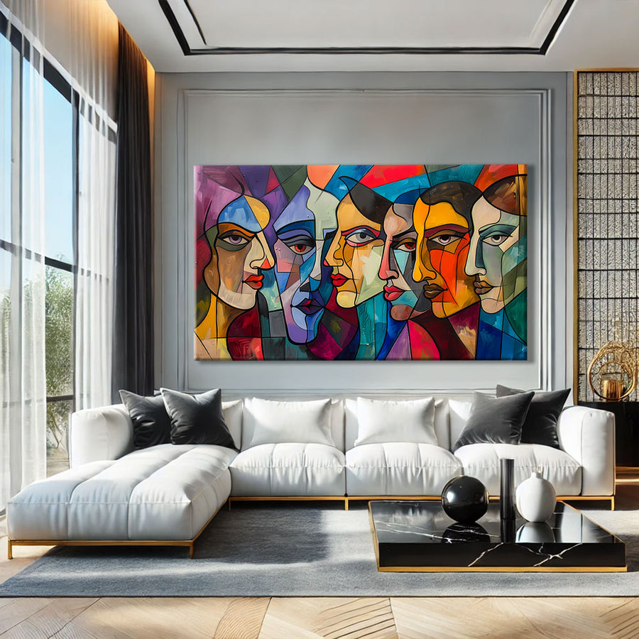 Portrait Peinture Cubisme – mise en situation