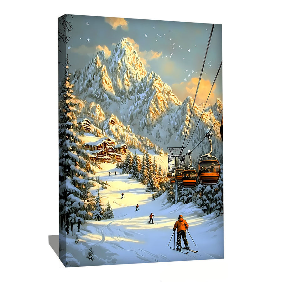 Peinture Hiver Neige