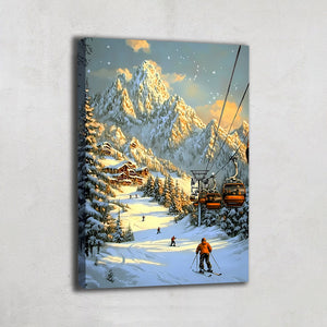 Peinture Hiver Neige