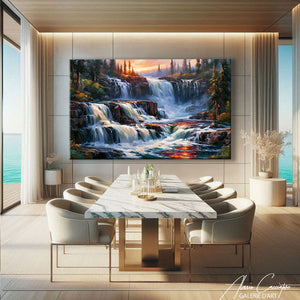 Affiche Peinture Cascade