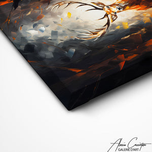 TABLEAU CERF NATURE Alessio Cacciatore