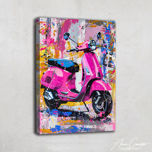Tableau Vespa Rose