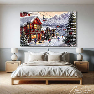 Toile Ski Peinture