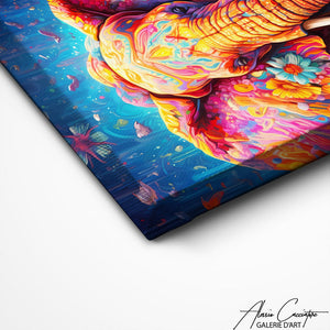 TABLEAU COULEUR ÉLÉPHANT Alessio Cacciatore