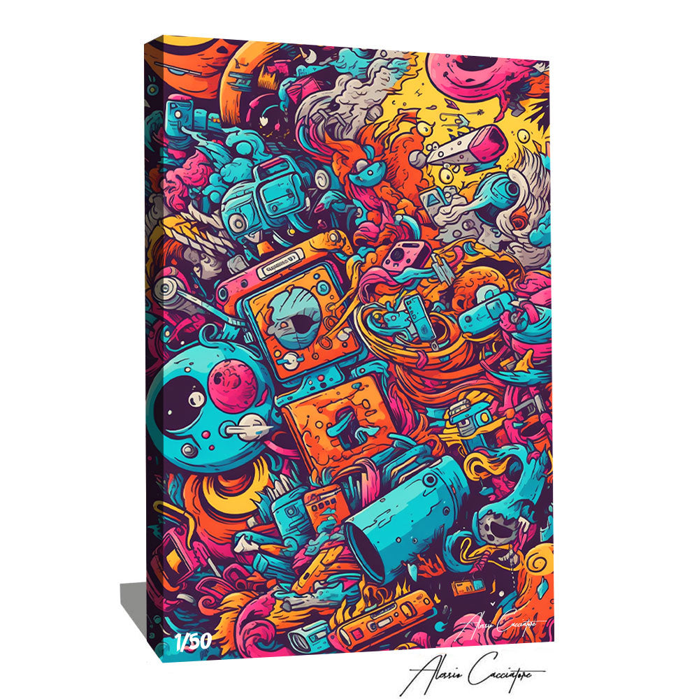 Tableau Vertical Street Art Alessio Cacciatore Tableau vertical street art alessio cacciatore