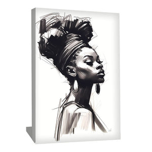 tableau femme africaine