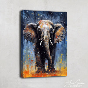 Toile Peinture Éléphant