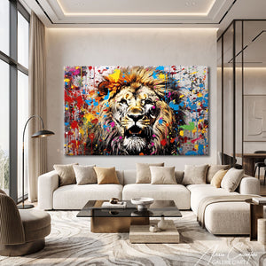 TABLEAU STREET ART LION