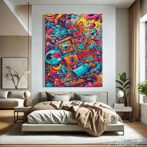 tableau pop art graffiti