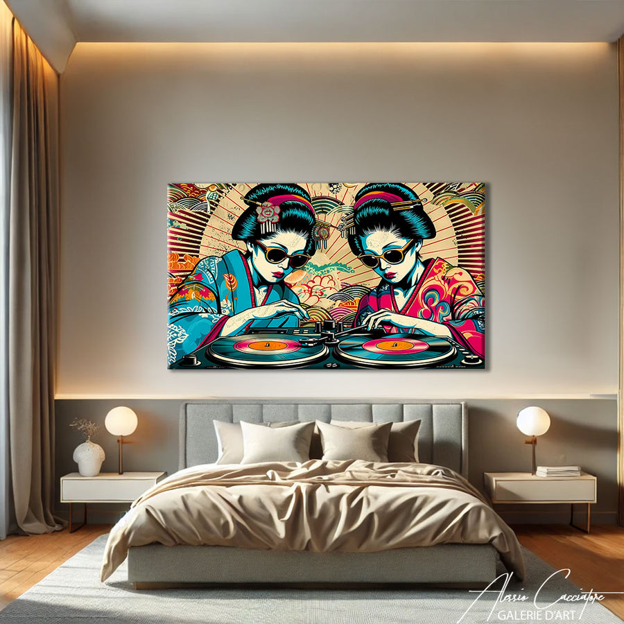 Tableau Geisha Moderne – mise en situation