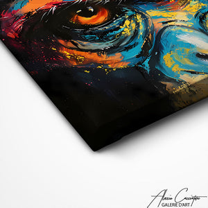 TABLEAU SINGE REGARD Alessio Cacciatore