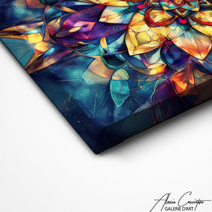 TABLEAU MANDALA BLEU Alessio Cacciatore