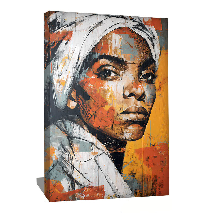TABLEAU PORTRAIT FEMME AFRICAINE