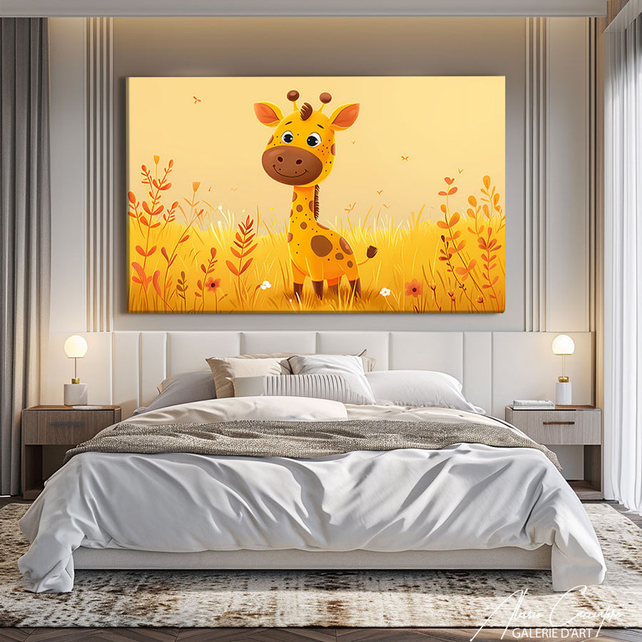 Peinture Girafe Bébé – mise en situation