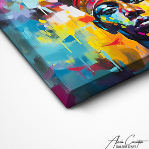 TABLEAU PERSONNAGE AFRICAIN Alessio Cacciatore