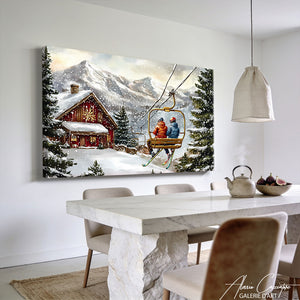 Décoration Murale Neige Ski