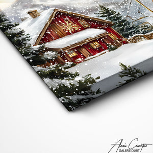 Art Mural Neige Ski