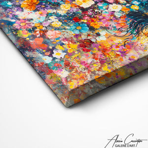 TABLEAU CHEVAL FLORAL AlessioCacciatore