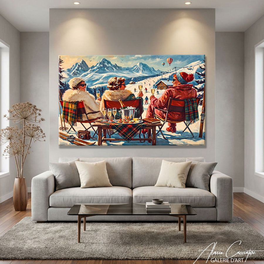 Peinture Peinture Hiver – mise en situation