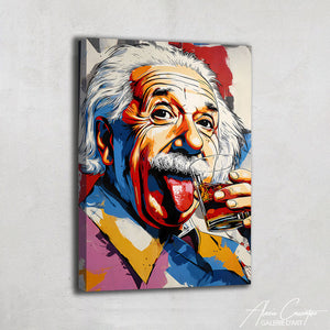 TABLEAU EINSTEIN POP ART AlessioCacciatore