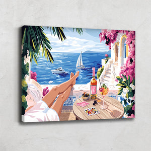Tableau Paysage Mediterranee