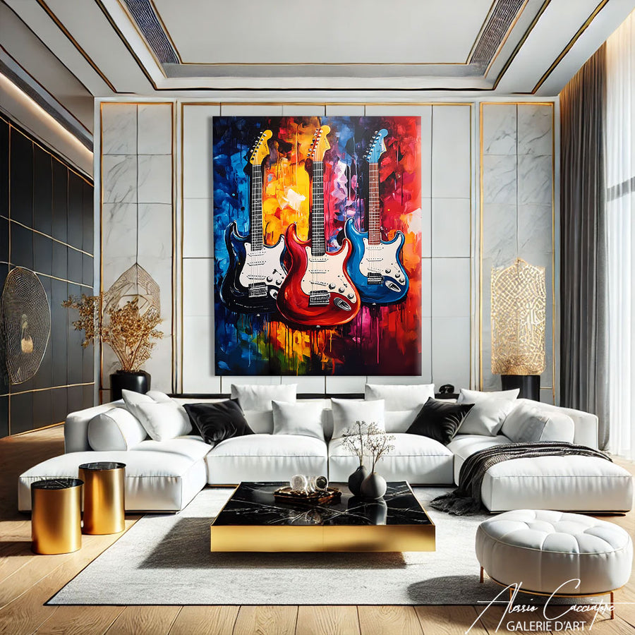 Tableau Peinture Salon – mise en situation