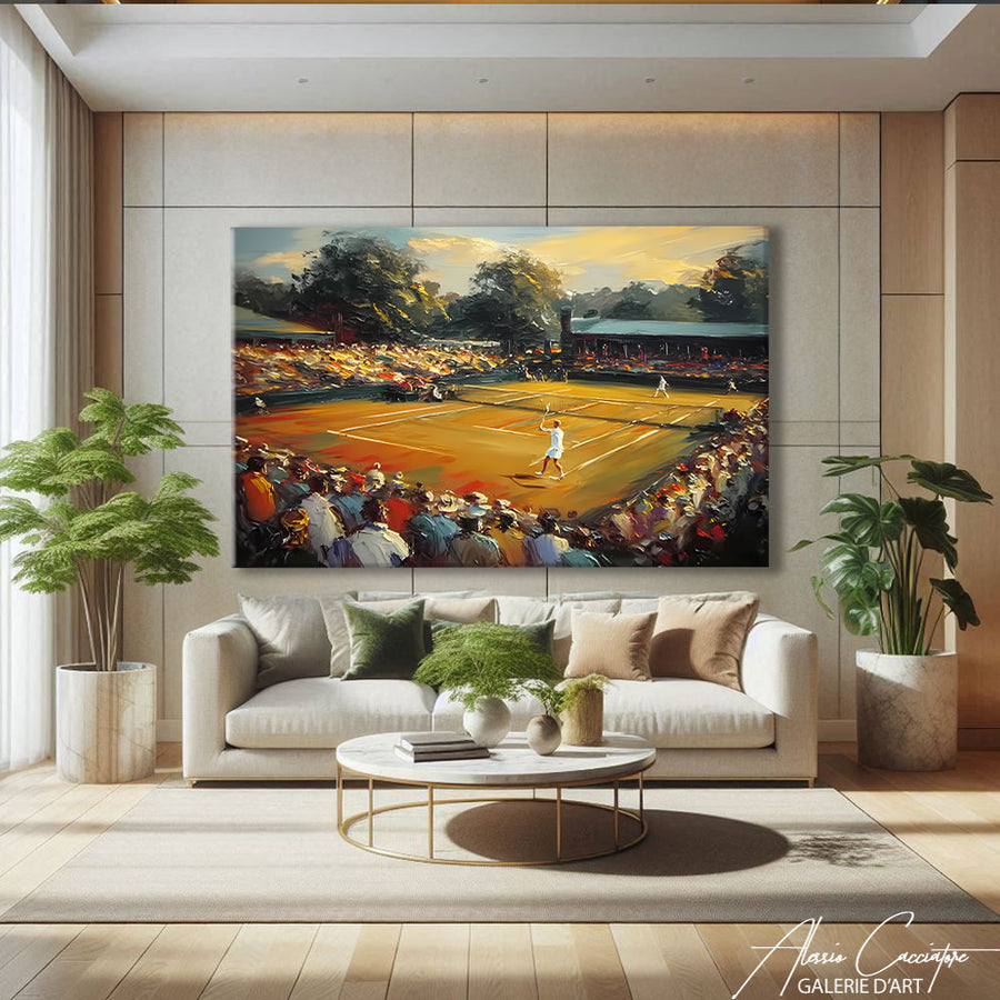 Tableau terrain de tennis – mise en situation