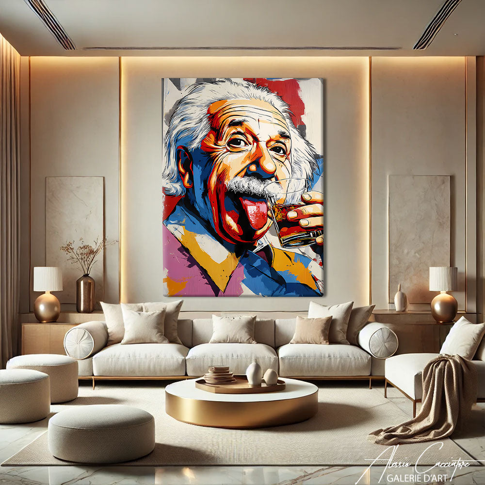 TABLEAU EINSTEIN POP ART