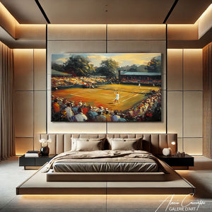 Tableau terrain de tennis