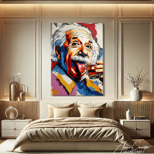 TABLEAU EINSTEIN POP ART AlessioCacciatore