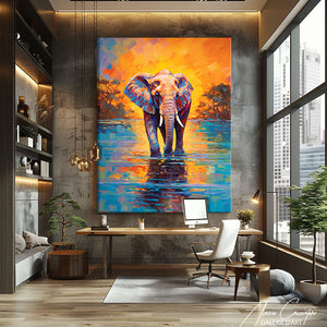 peinture acrylique elephant